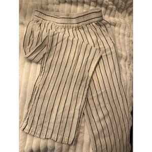 White Pants with black stripe